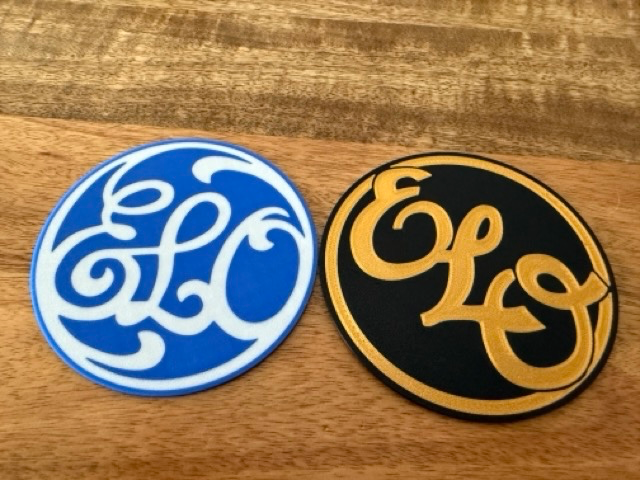 Electric Light Orchestra ELO classic logo coasters