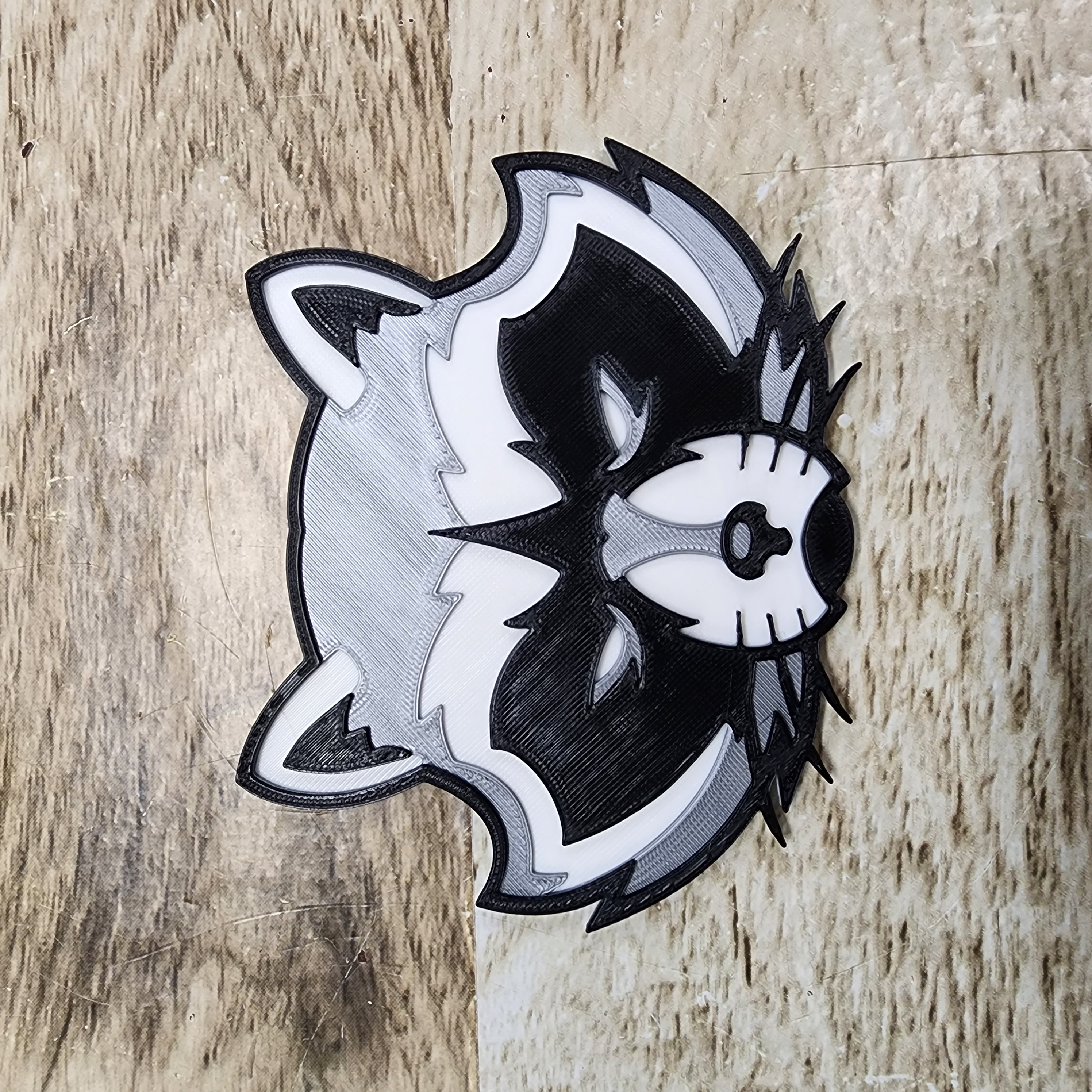 Raccoon 2D plate
