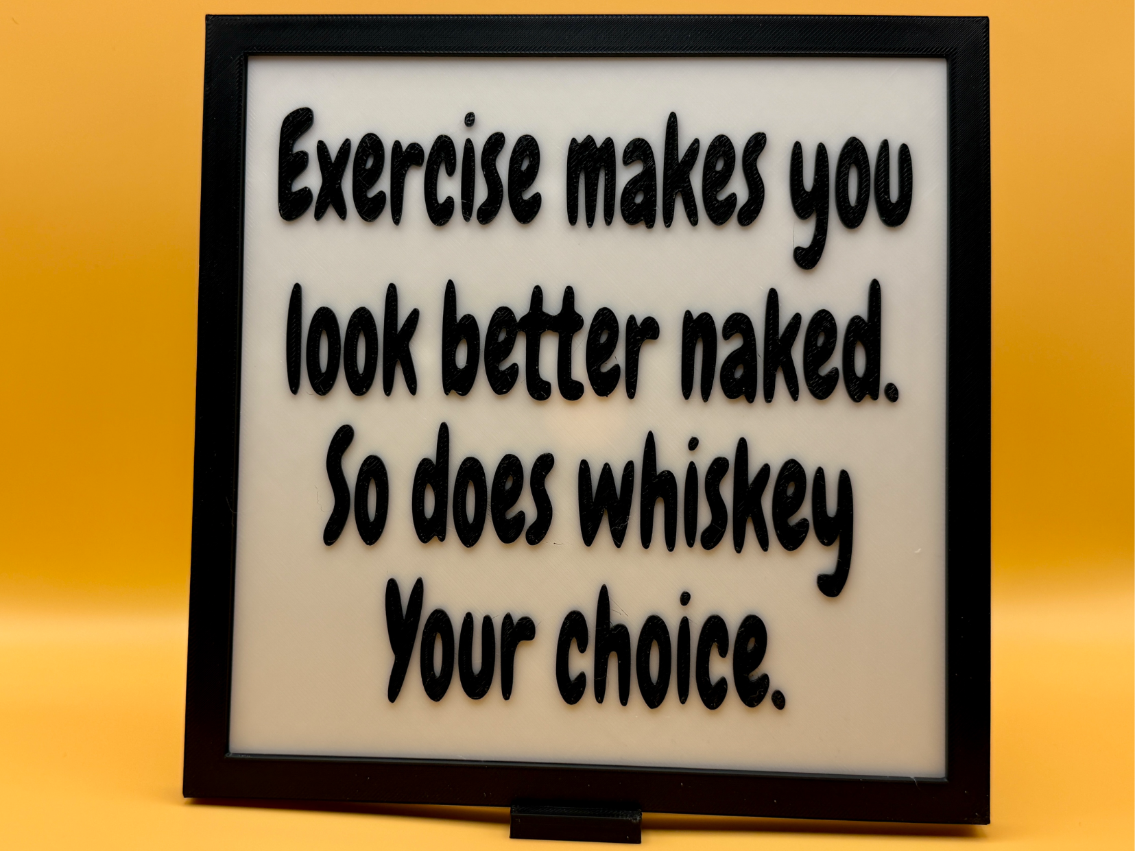 Funny Whiskey Sign – Reusable Frame Insert