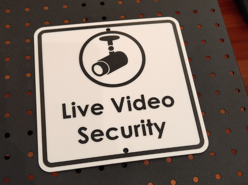 Video Security &  Surveillance Sign