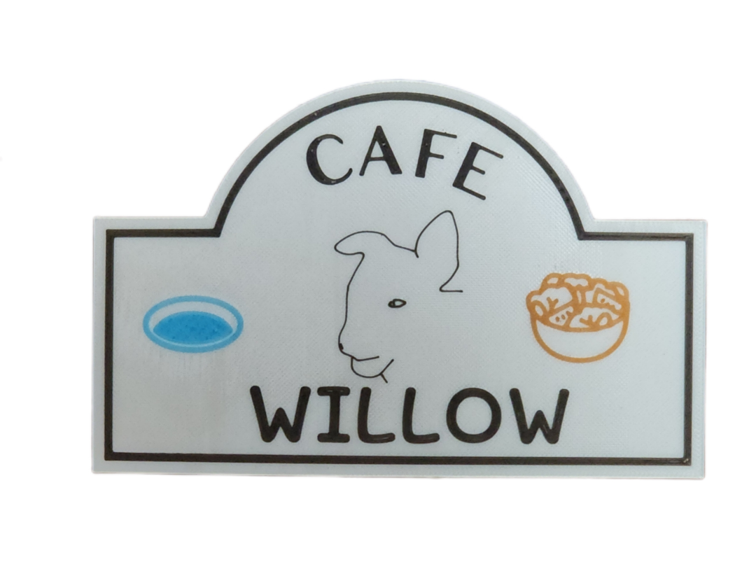 Dog or Cat eating area sign