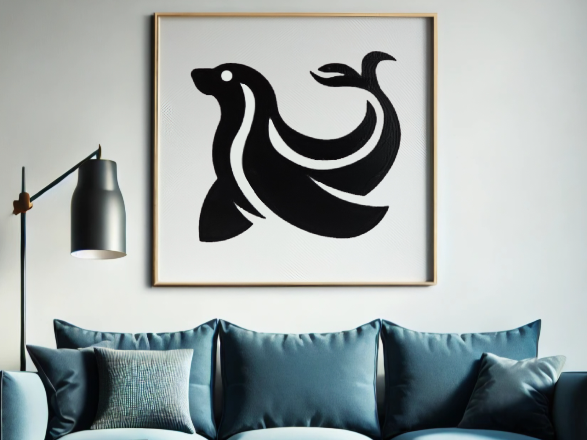 2D Seal Art | Modern Seal Wallart