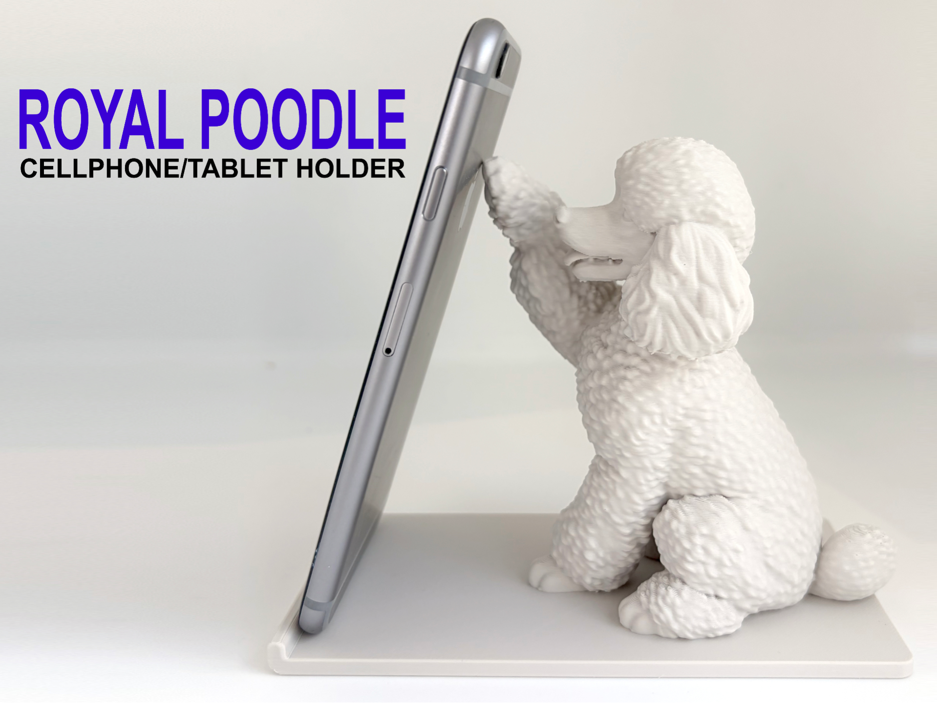 Royal Poodle Cellphone/Tablet Holder