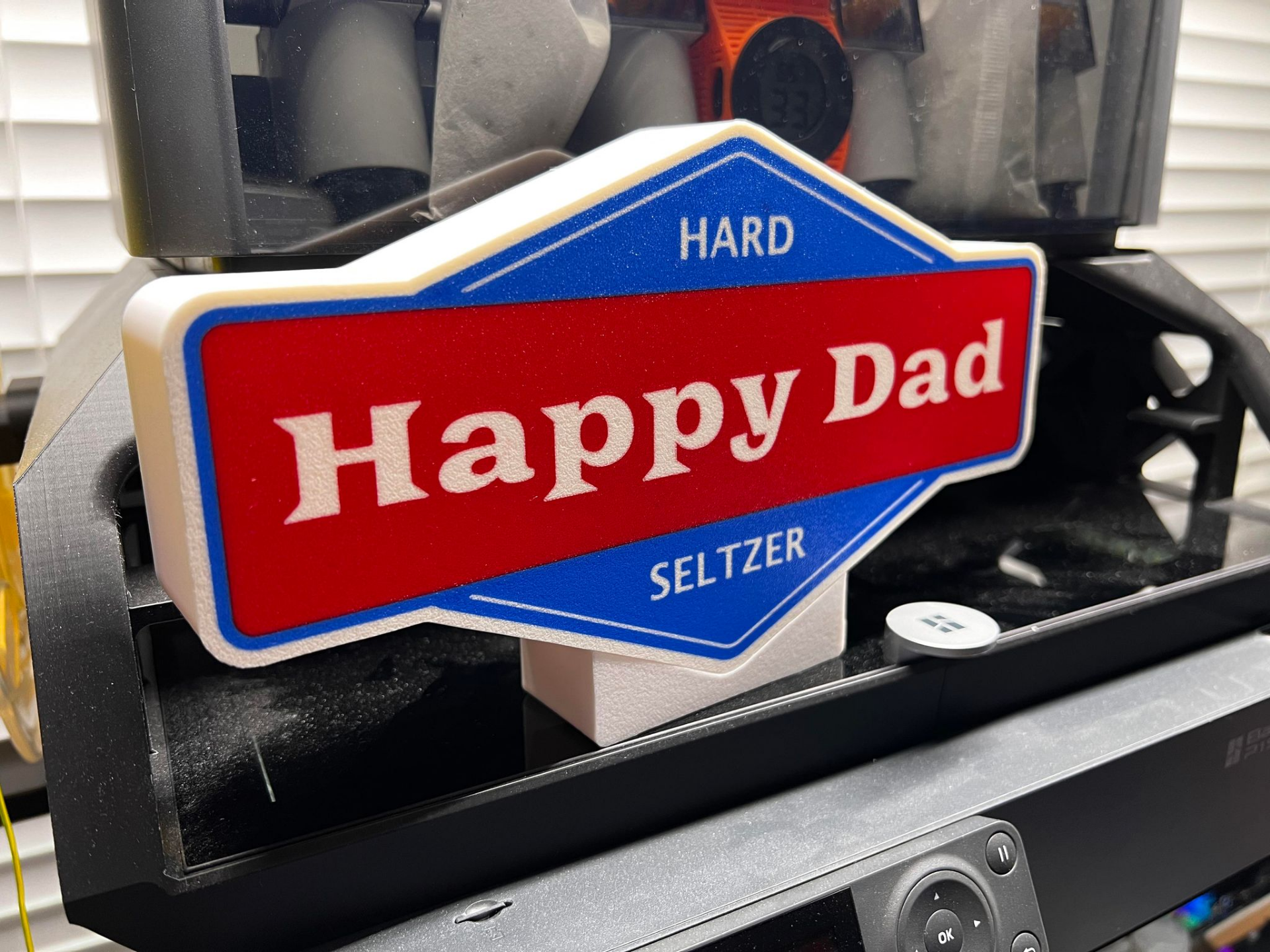 Happy Dad Lightbox With Stand