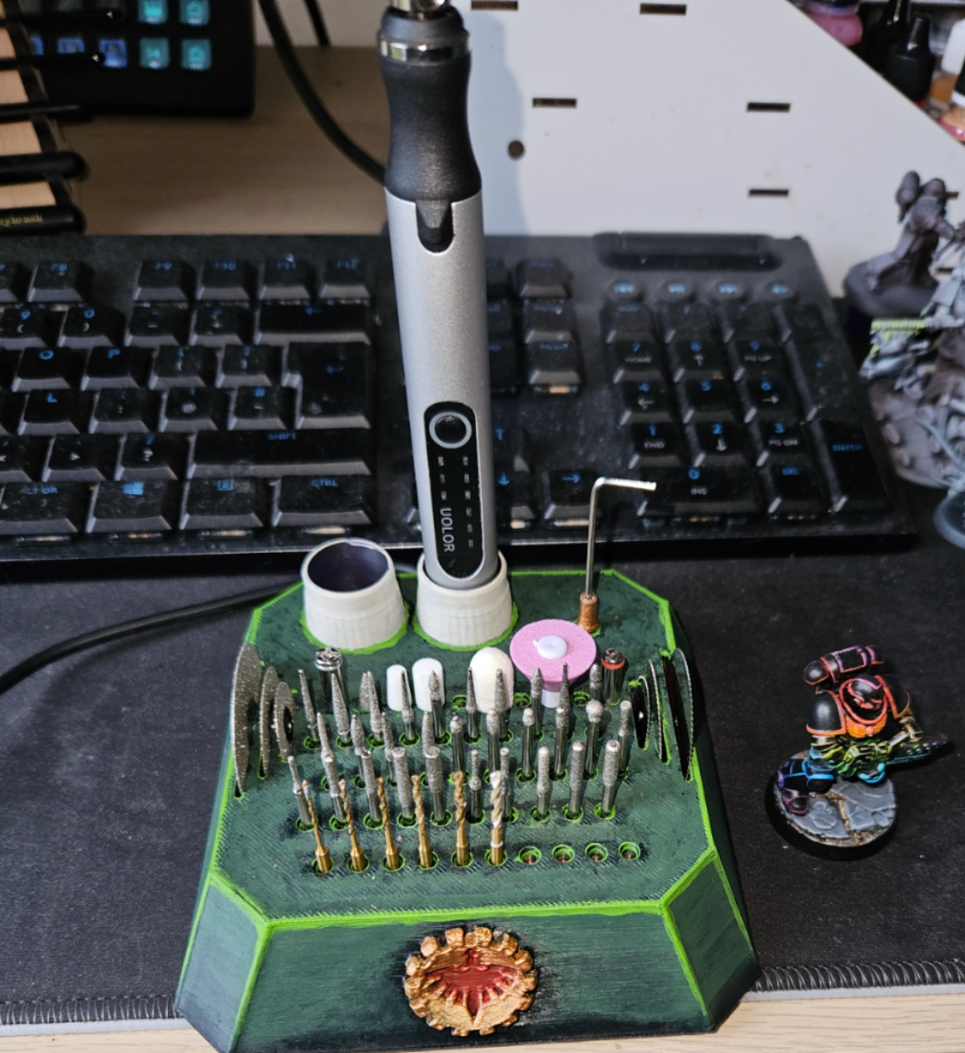 Dark Angels Model Drill + bits holder/charger