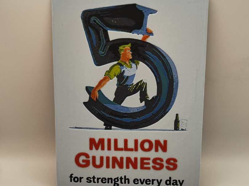 Vintage Guinness advertising poster 05 - Hueforge