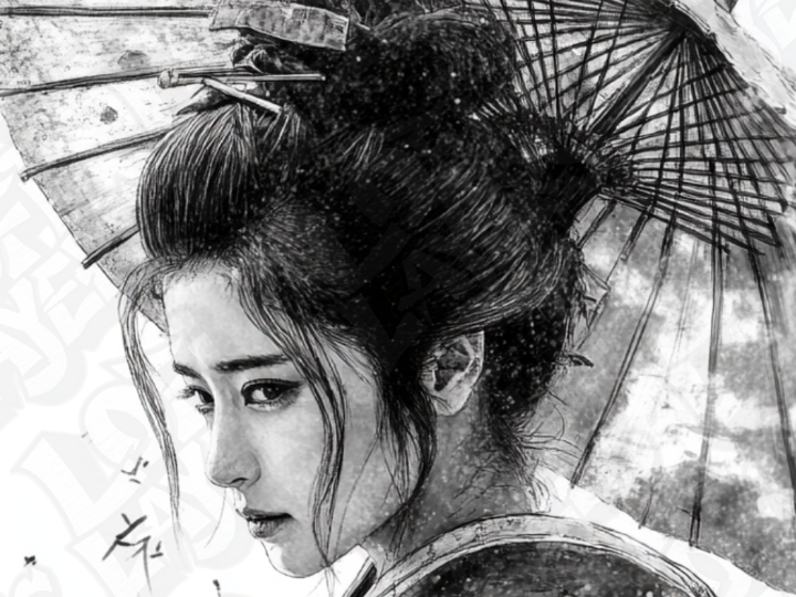 Japanese Woman Hueforge
