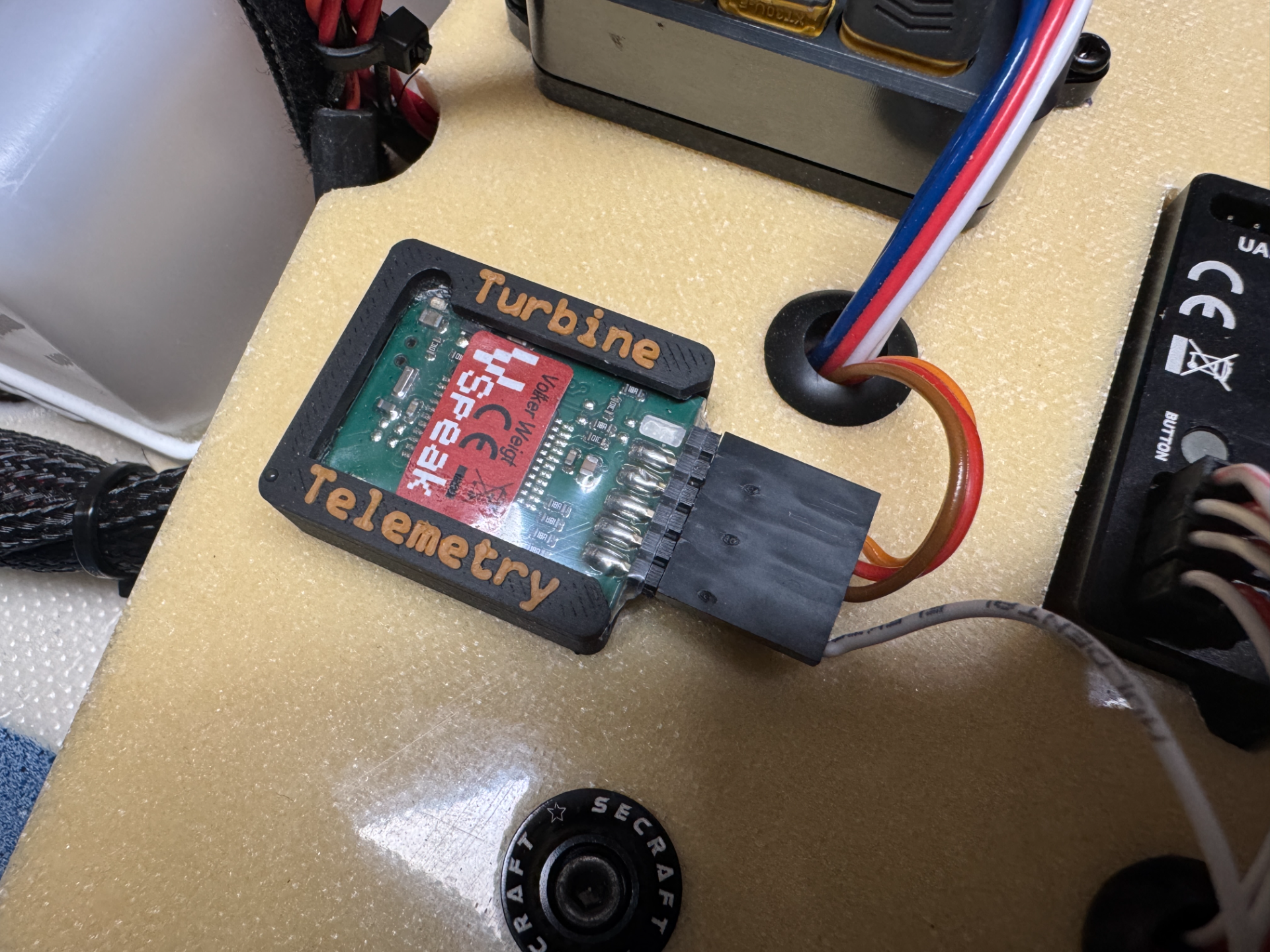 Halter für Vspeak ECU Konverter / Telemetrie Modul