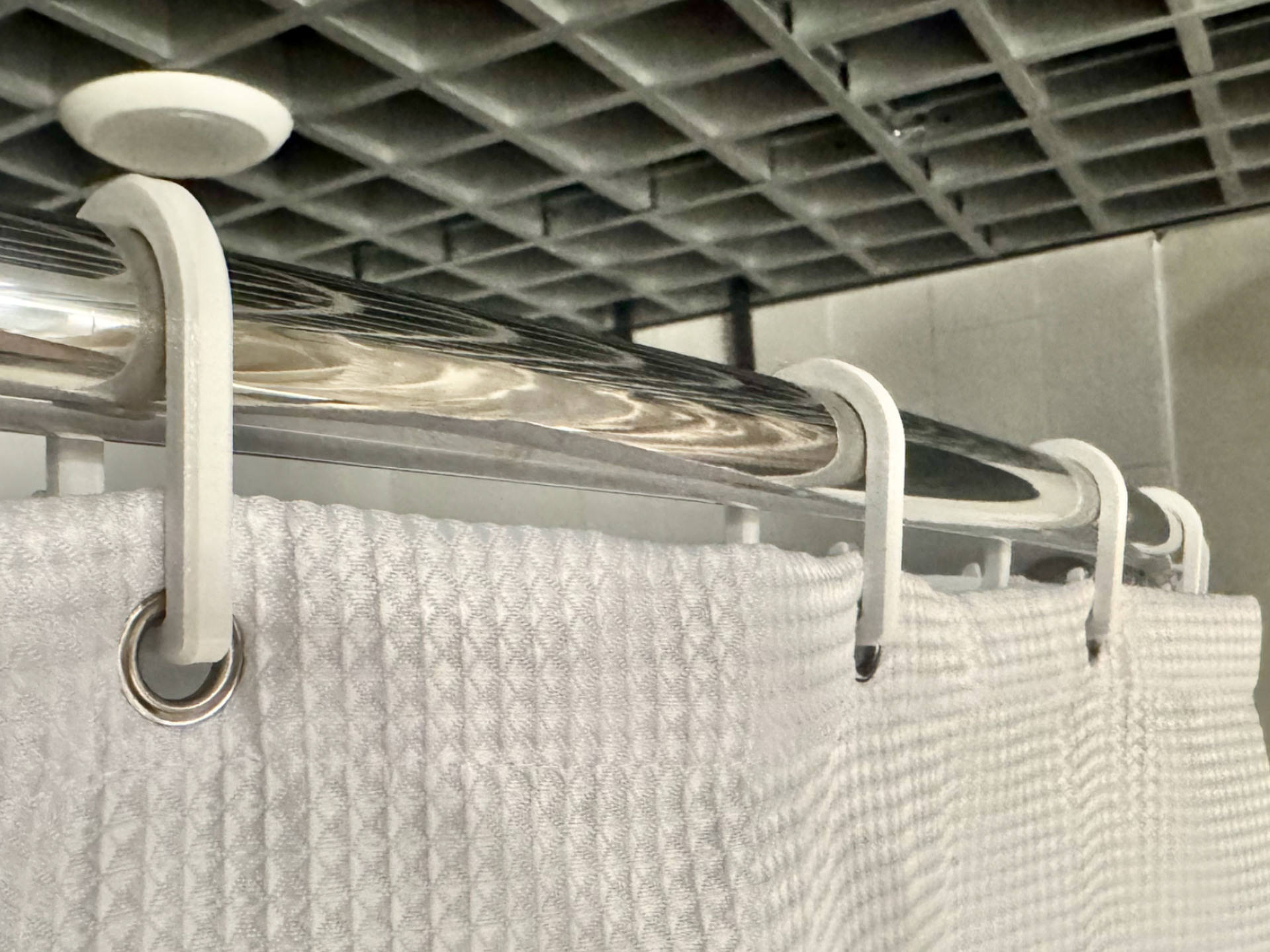 Shower Curtain Hook Clip - won't come off!