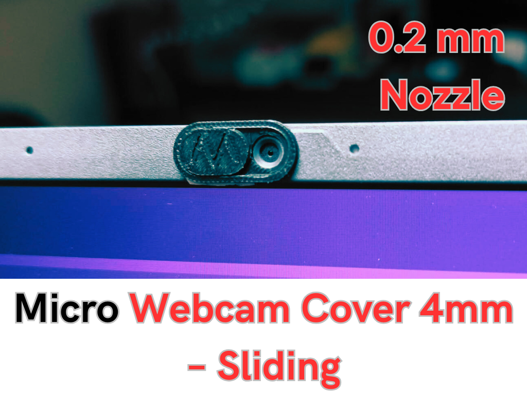 Micro Webcam Cover 4mm – Sliding