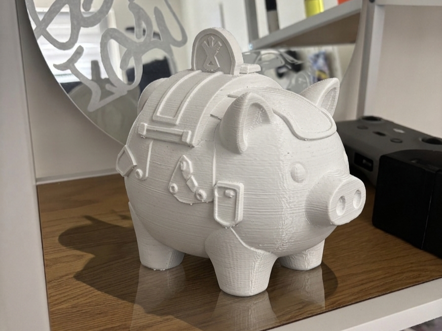 Tactical Piggy Bank - Cute Armored Pig Figure