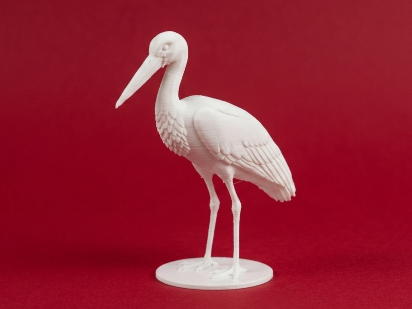 Stylized Stork Figure