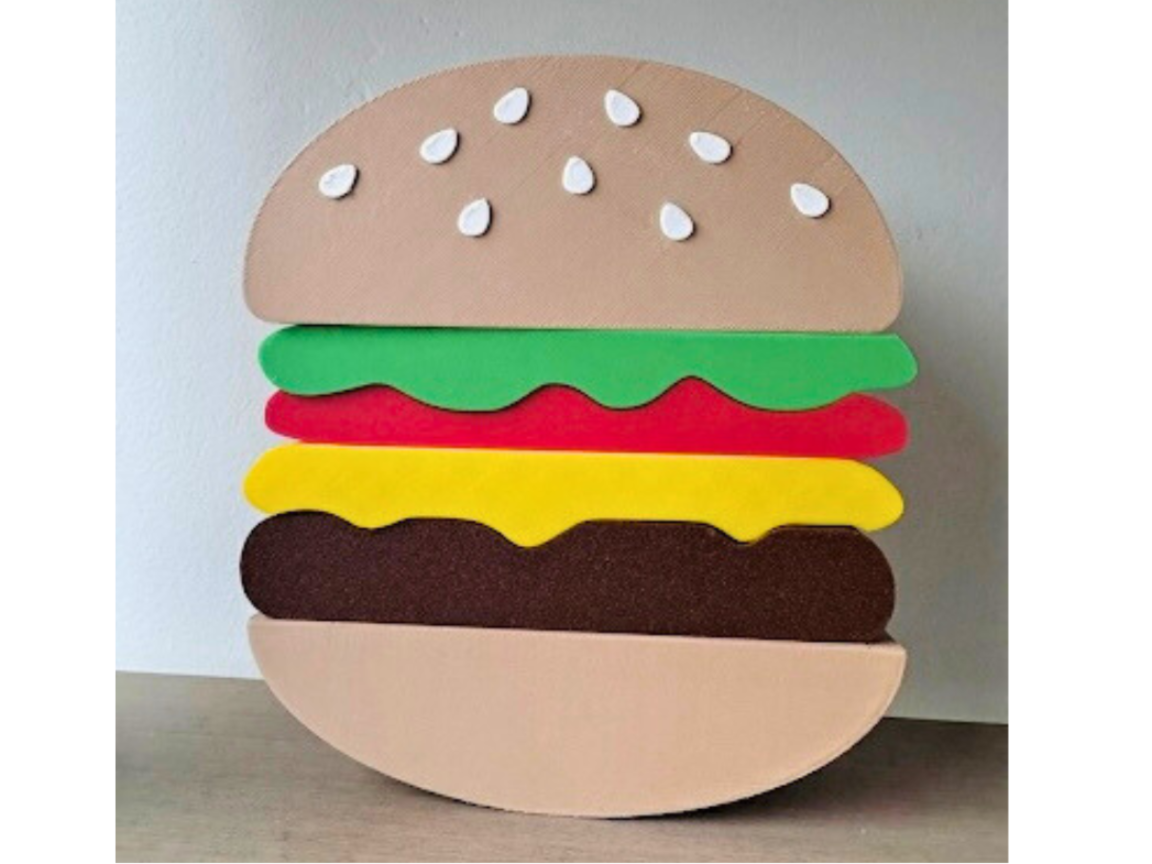 Cheeseburger Stacking Toy