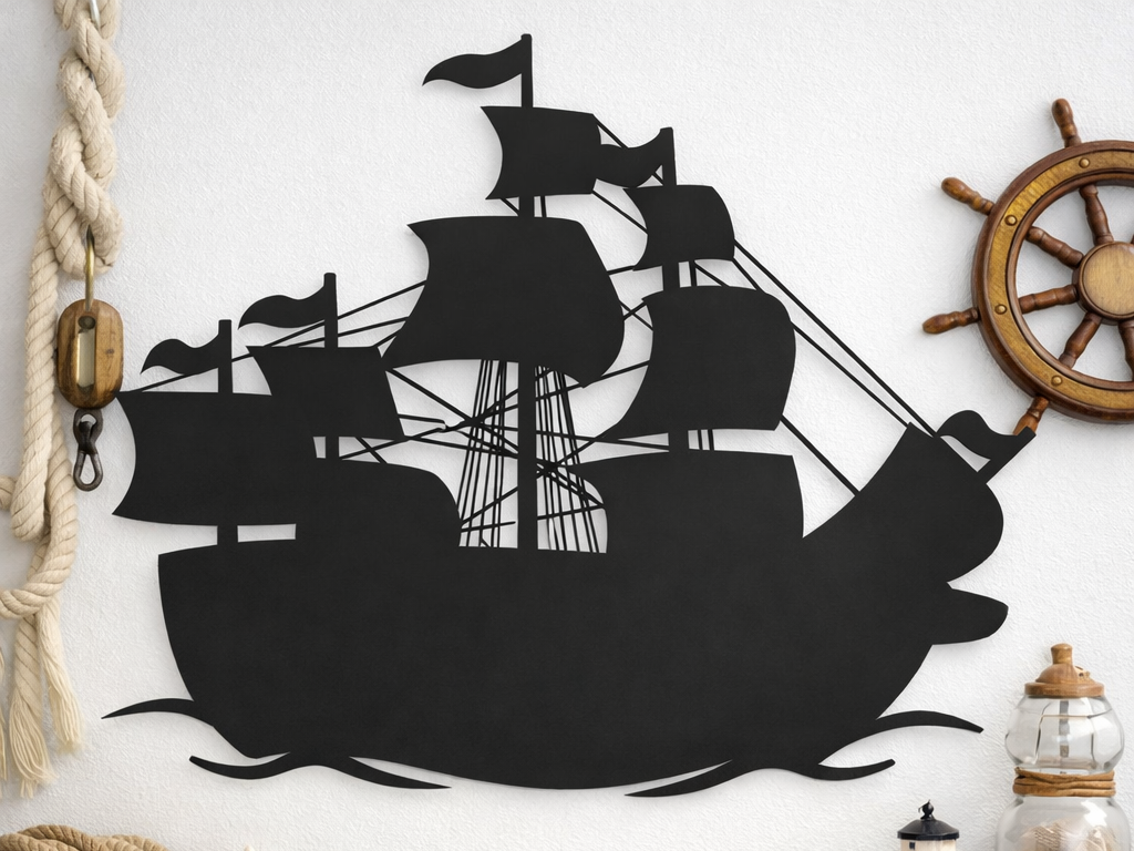 Silueta barco de vela