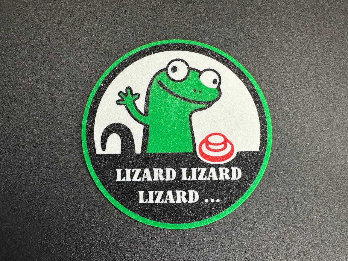 Lizard Meme Coaster