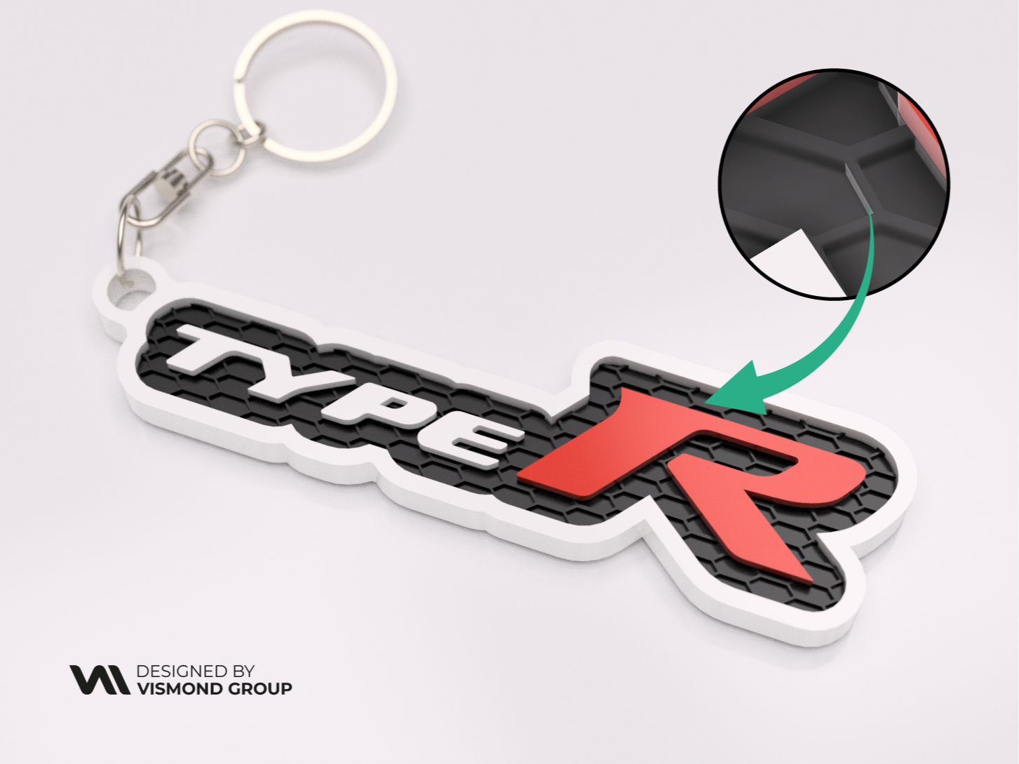 Honda Type R Keychain