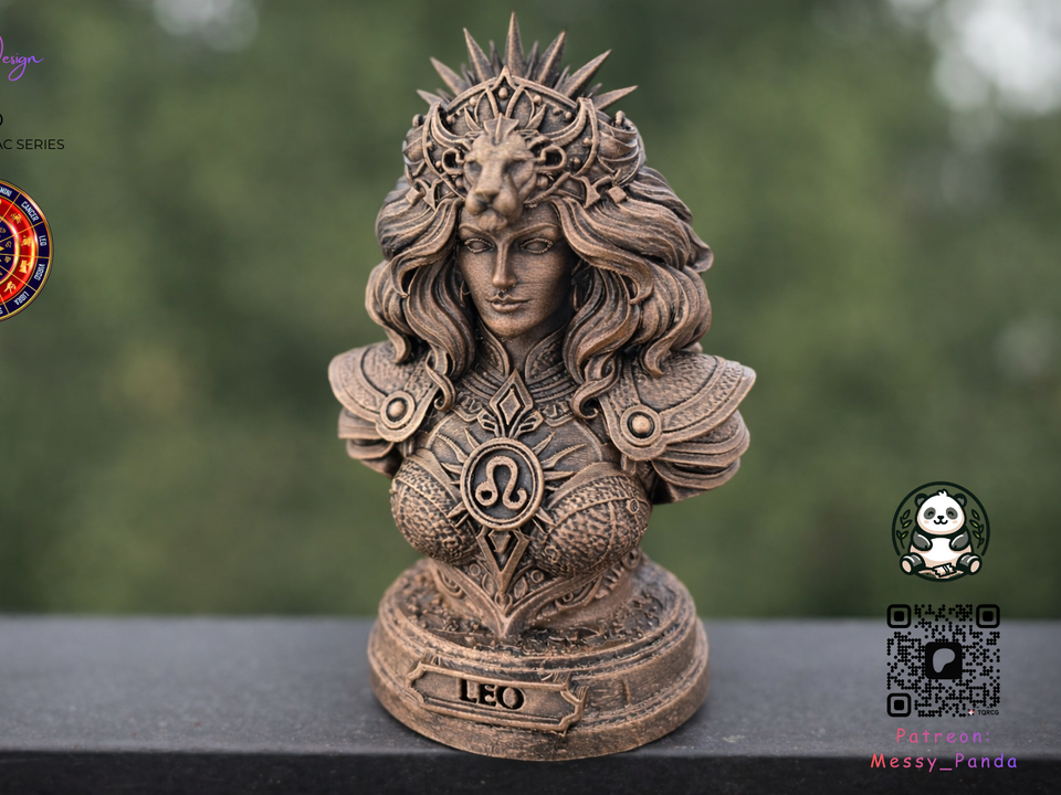 LEO — Female Zodiac Bust