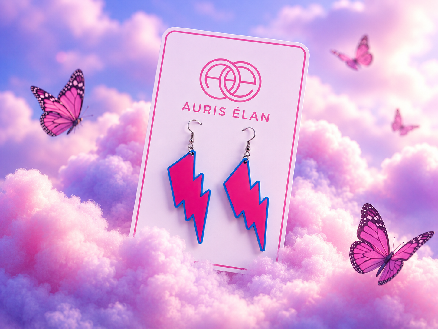 Electric Dream Lightning Earrings