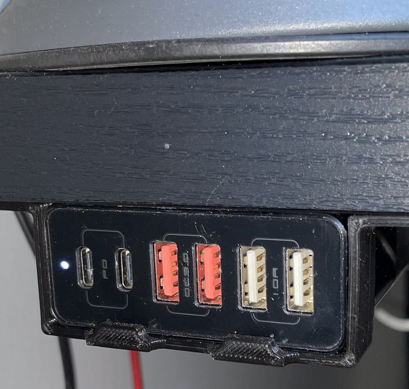 Under desk mount for Blitzwolf BW-S16 USB charger