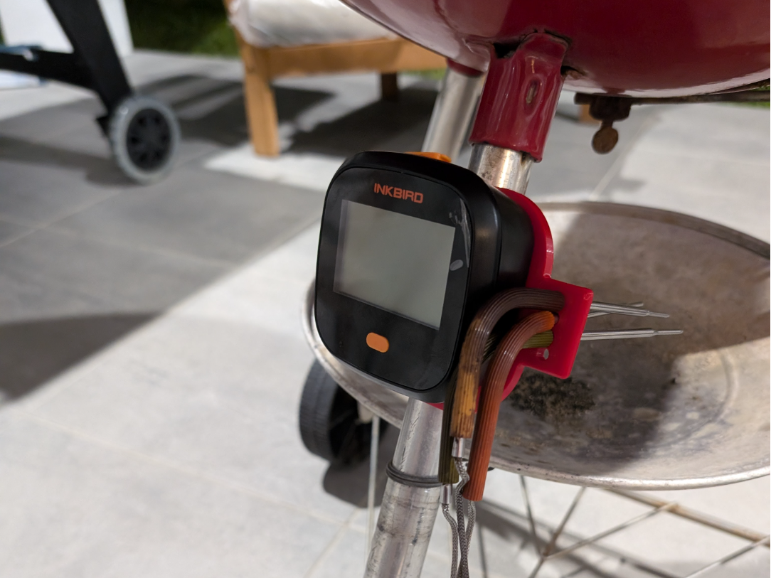 Inkbird thermometer mount for weber kettle