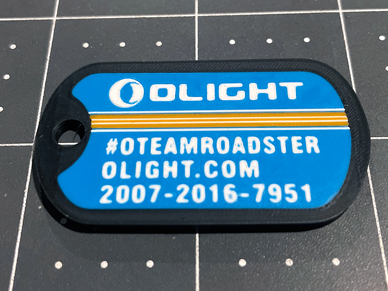 Olight Team Roadster Dogtag