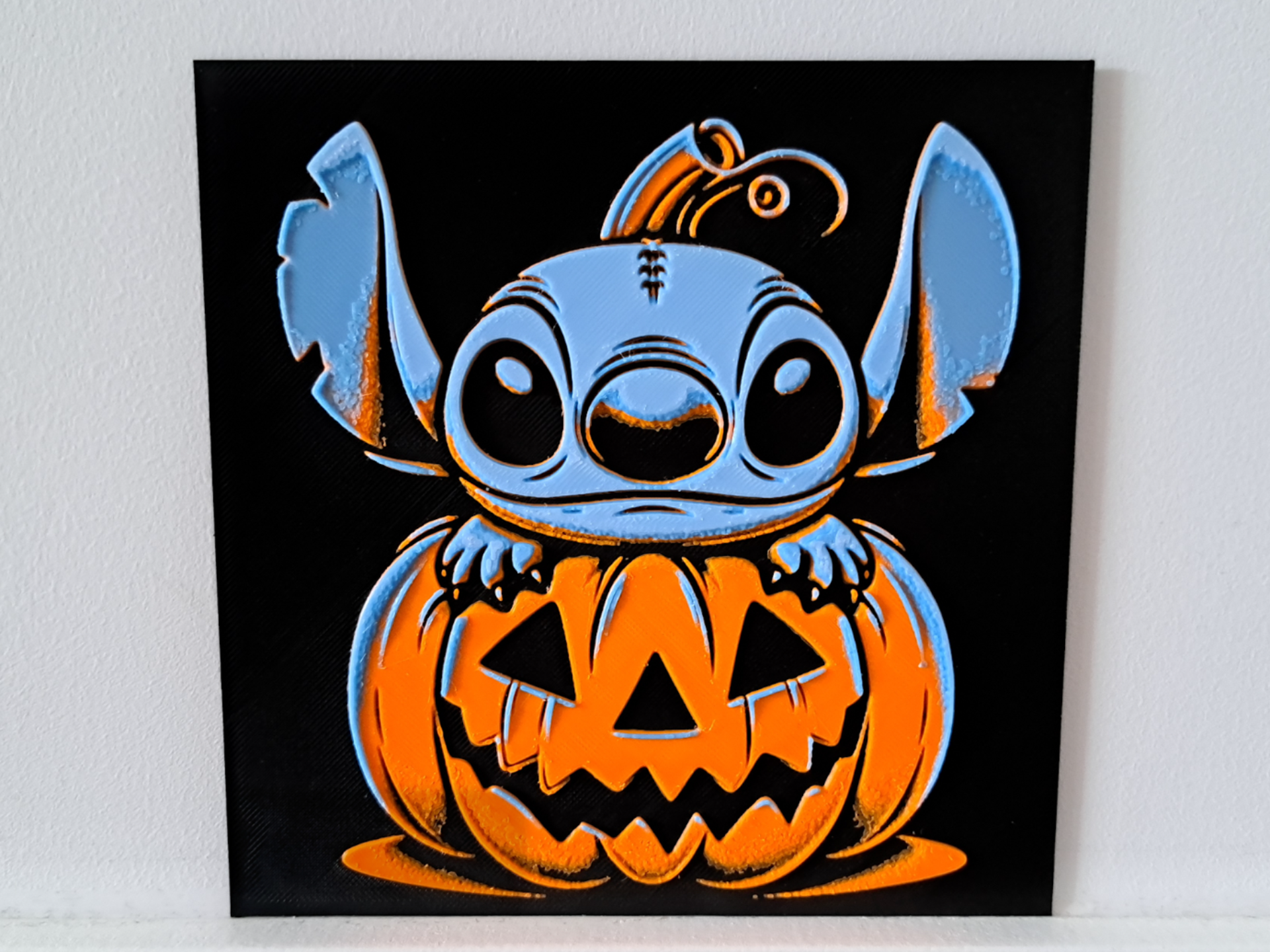 Stitch with pumpkin - hueforge