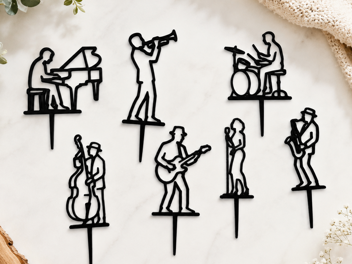 Musician Cake Topper Set