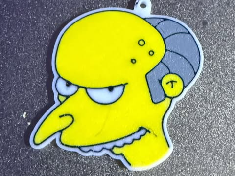 mr burns keychain