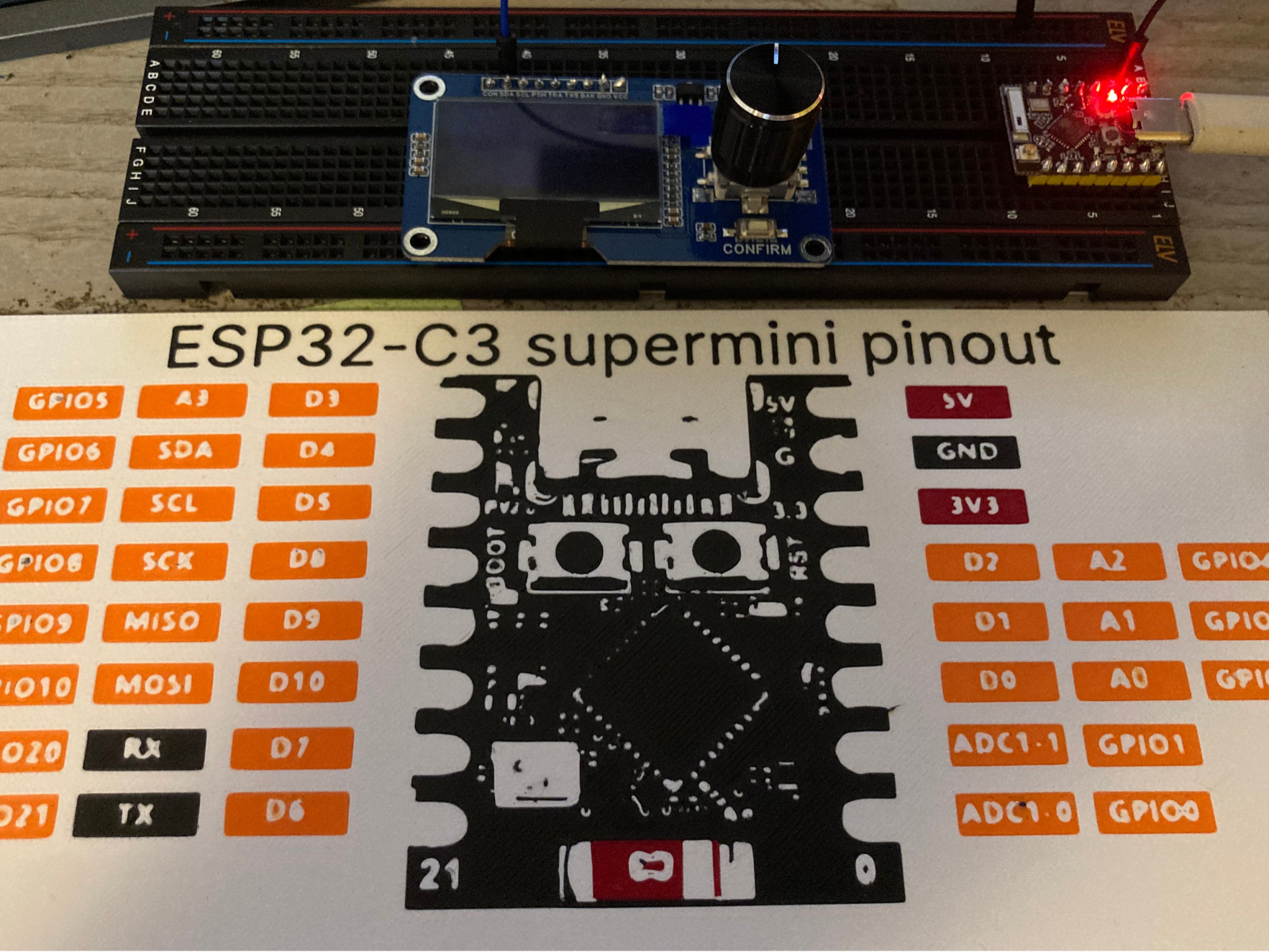 ESP32-c3 supermini pinout cheatsheet