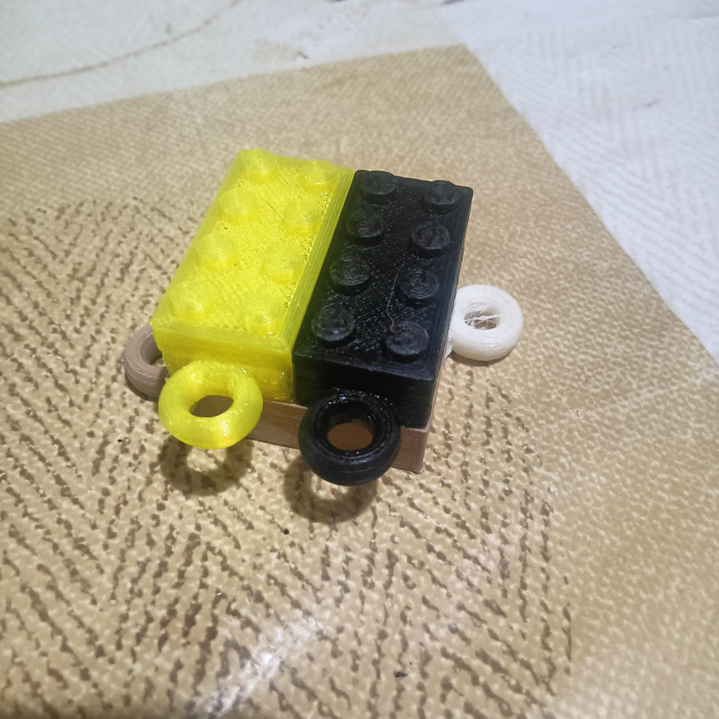 Brick 2X4 Keychain L E G O