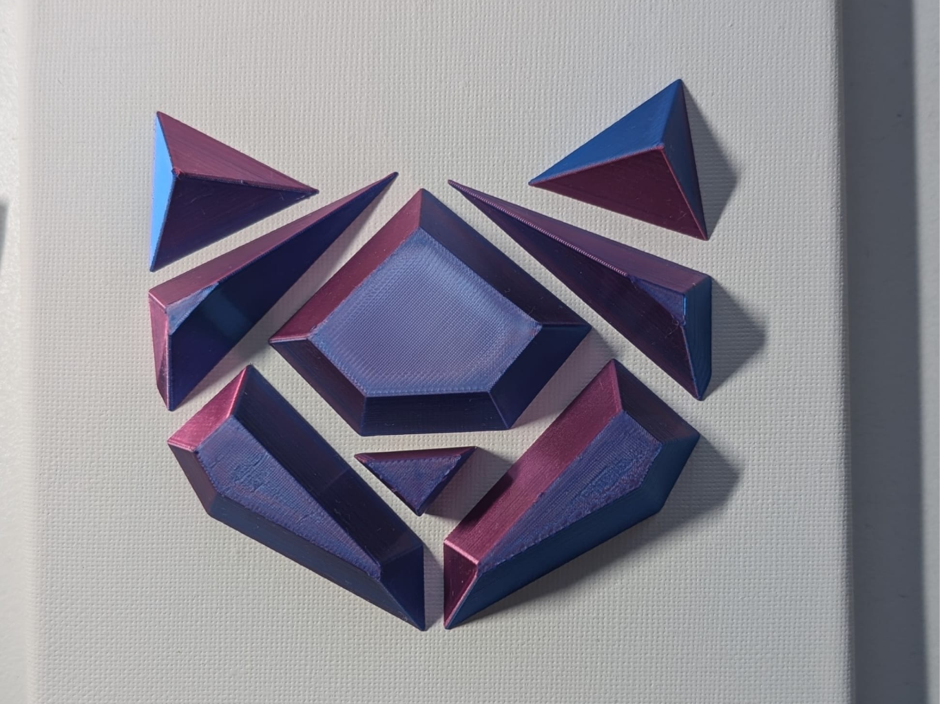 poligonal face cat