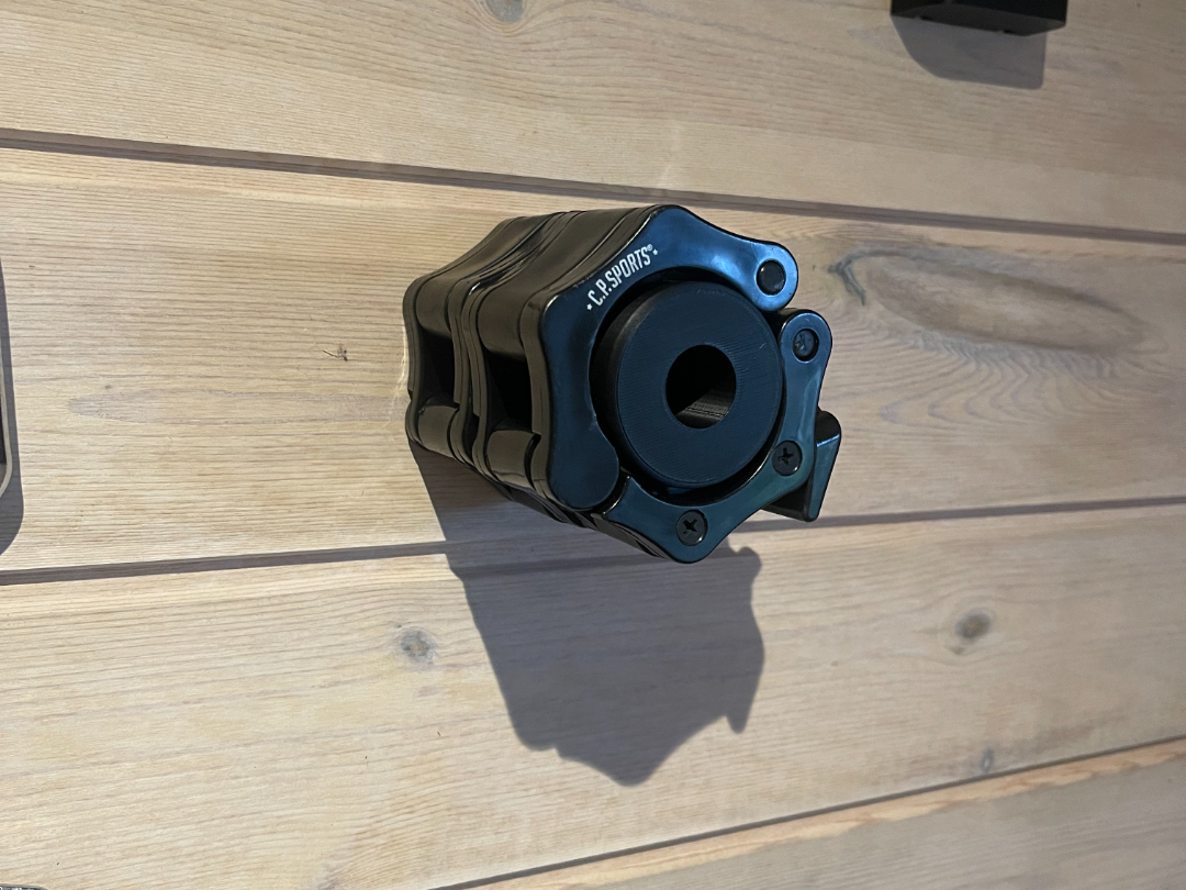 Barbell clamp wall mount