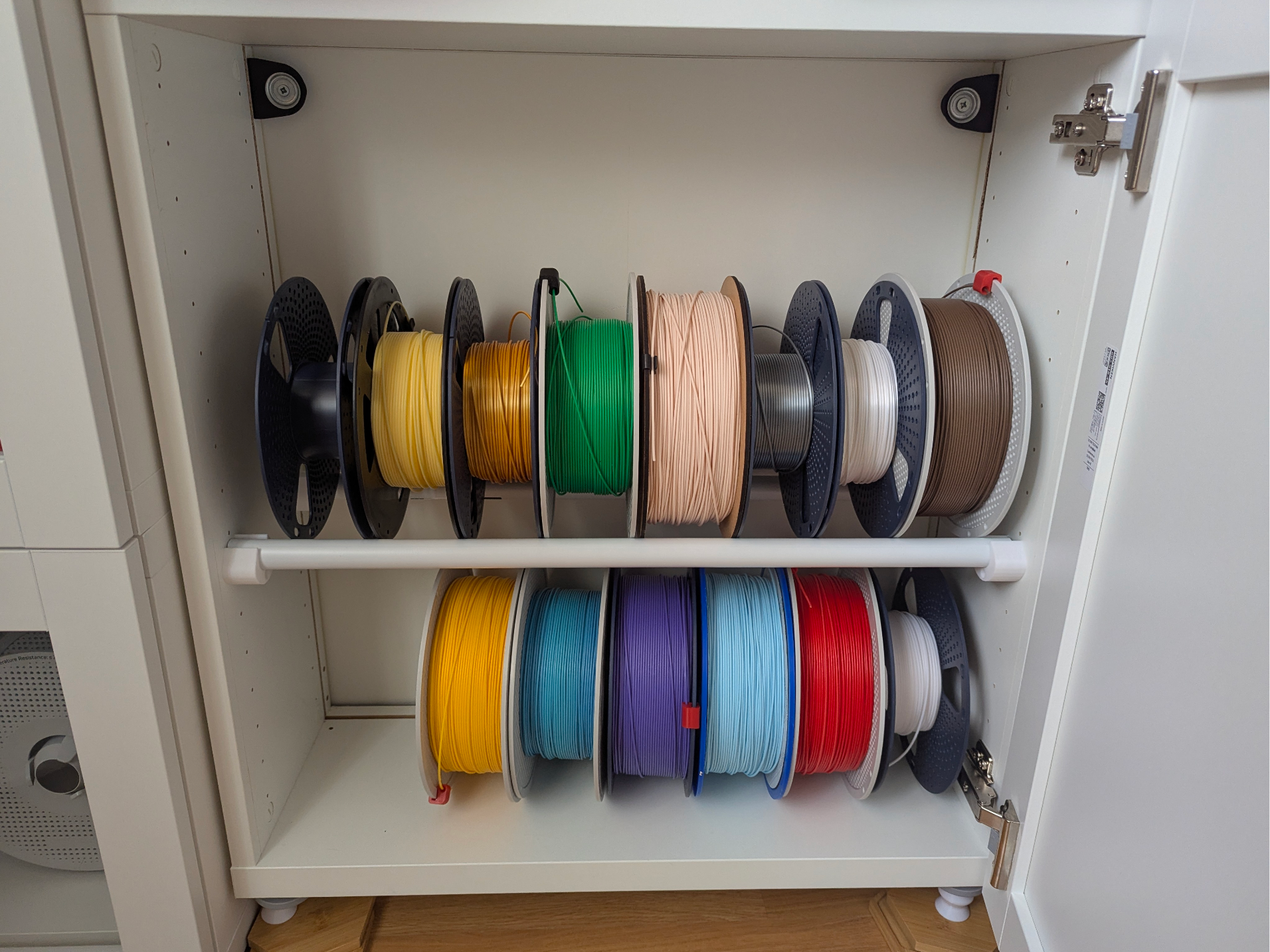 Besta Compatible Dual Rod Holder Filament Storage