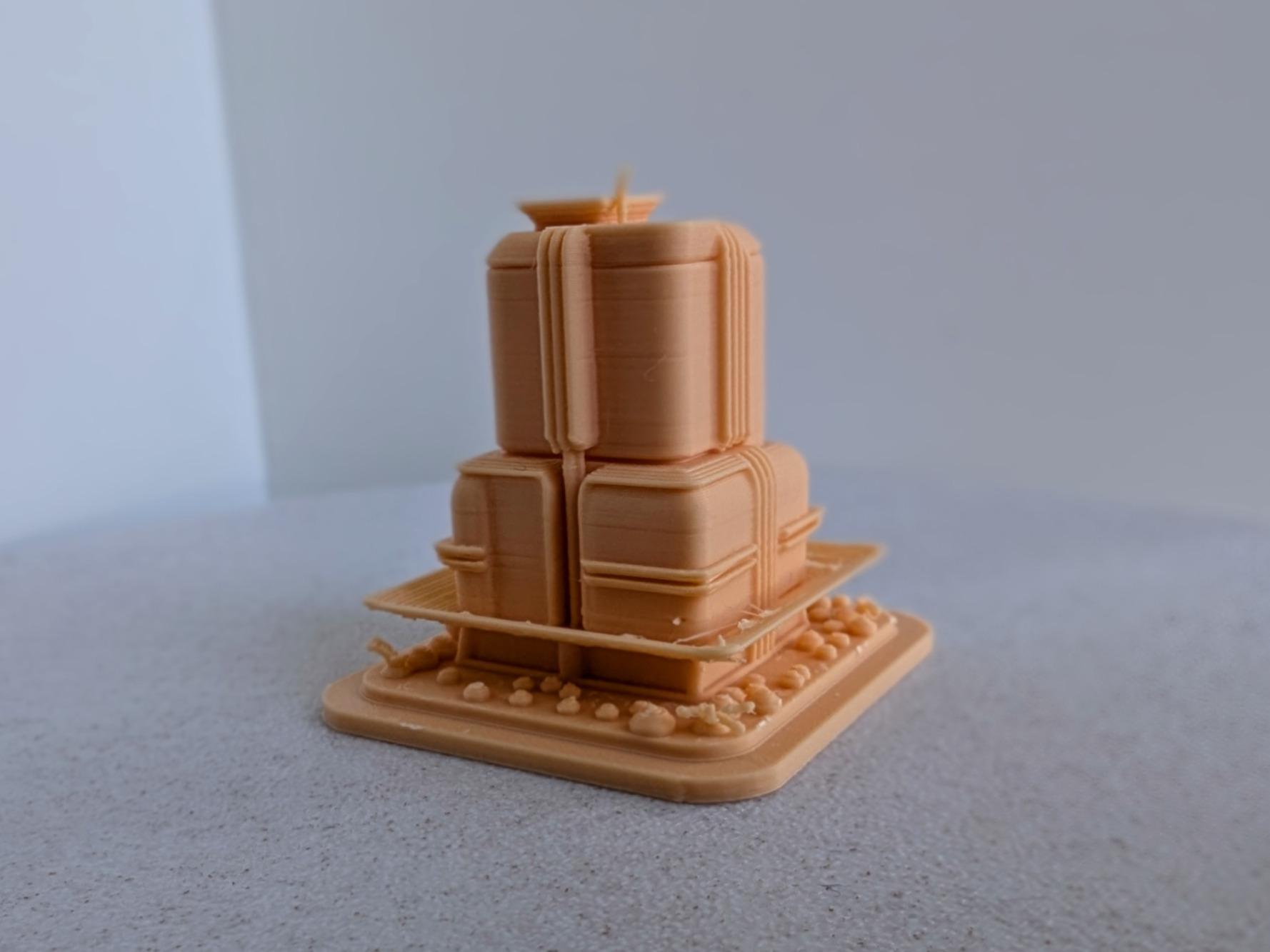 Futuristic building miniature 002
