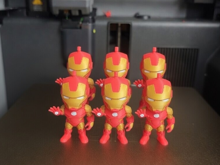 iron man chibi keychain multicolor