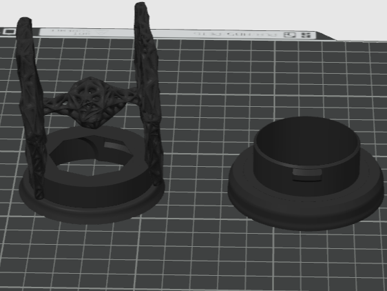 Tie Fighter Tea Light Candle