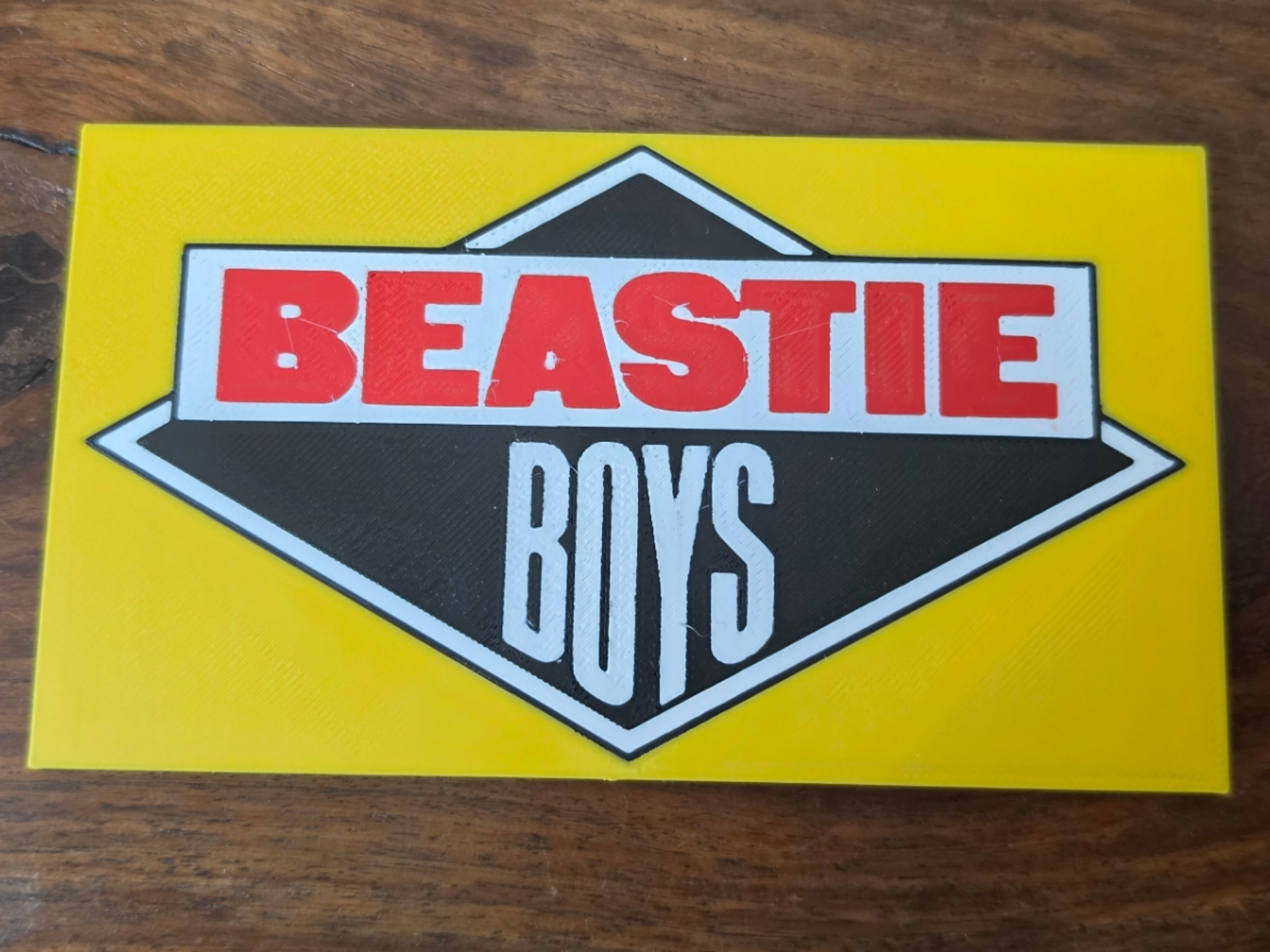 Beastie Boys Gelbes Schild ca 13x 7,5cm Skalierbar