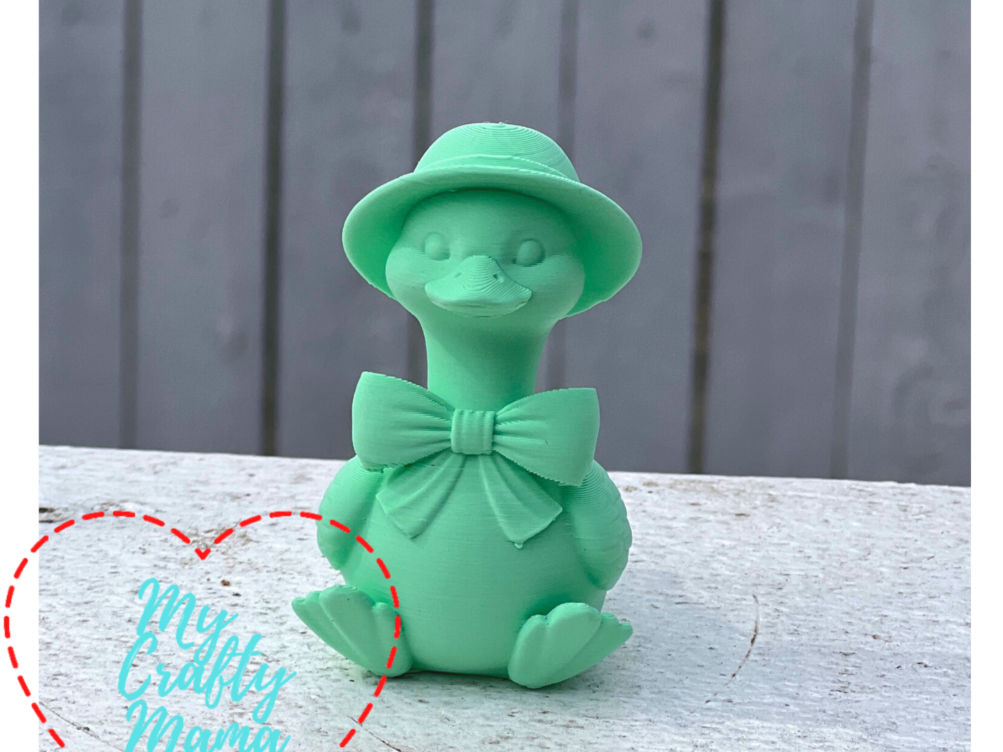 Cute Porch Goose Figurine