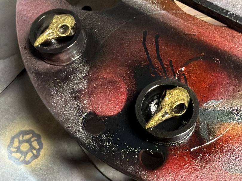 Rabenschädel Plug  Detaillierte Krähenschädel 18mm
