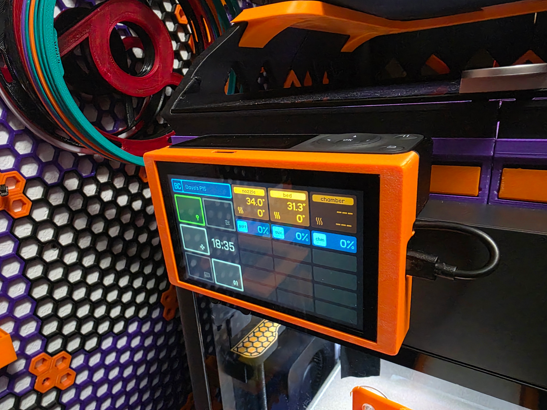 P1P/P1S xTouch 5 Screen Enclosure