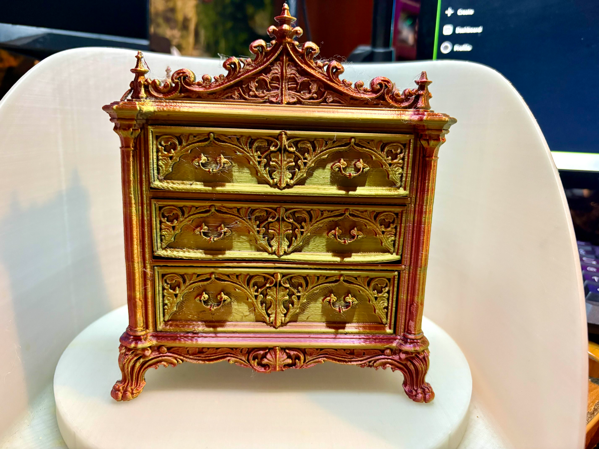Gothic Crest Wardrobe Cabinet