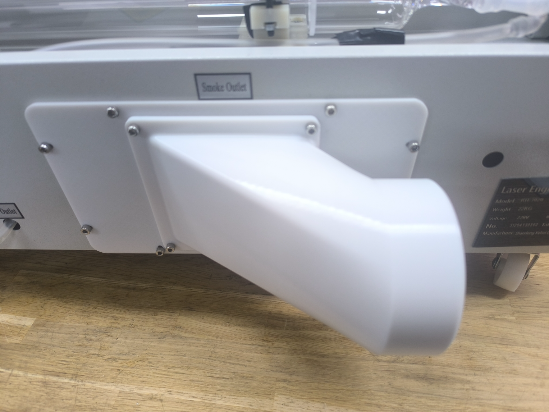 K40 Laser  Abluftadapter / Exhaust Upgrade