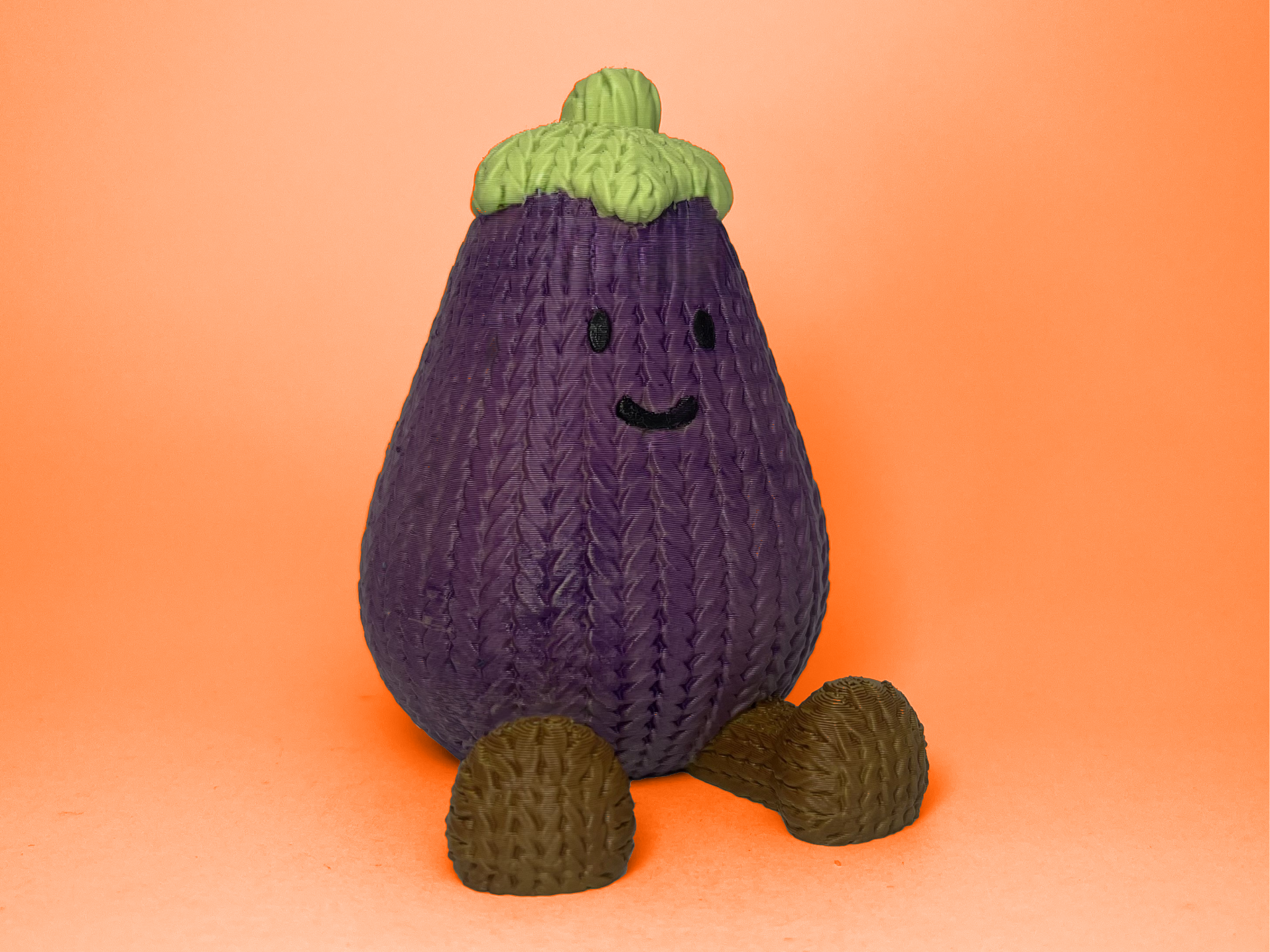Violetine the Crochet Aubergine