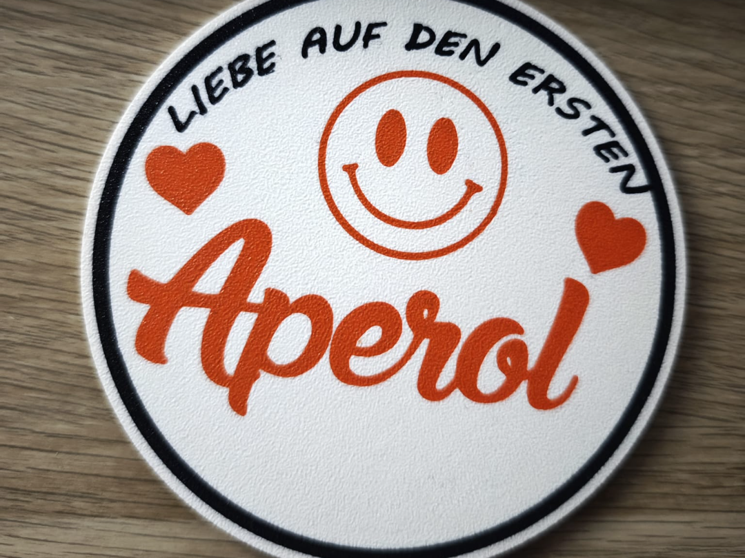 Liebe auf den ersten Aperol Untersetzer