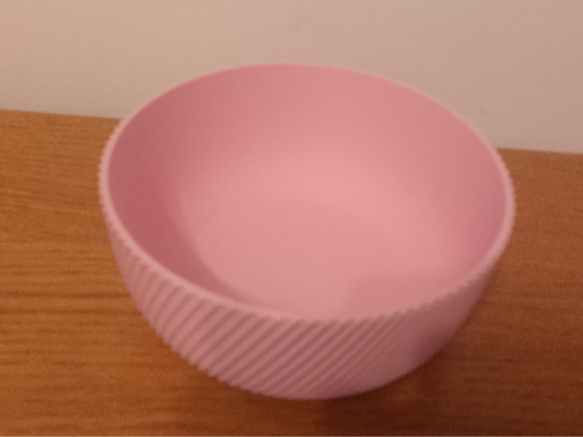 bowl with stripes