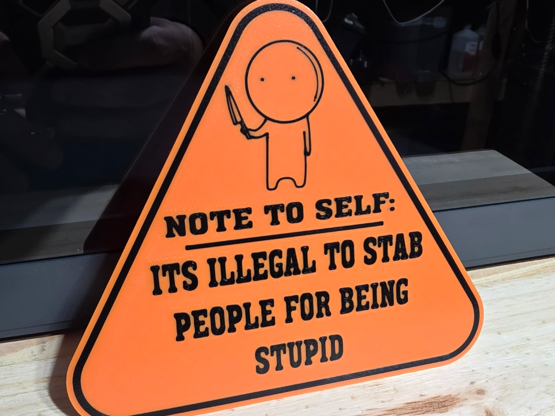 "Note to Self" Sign