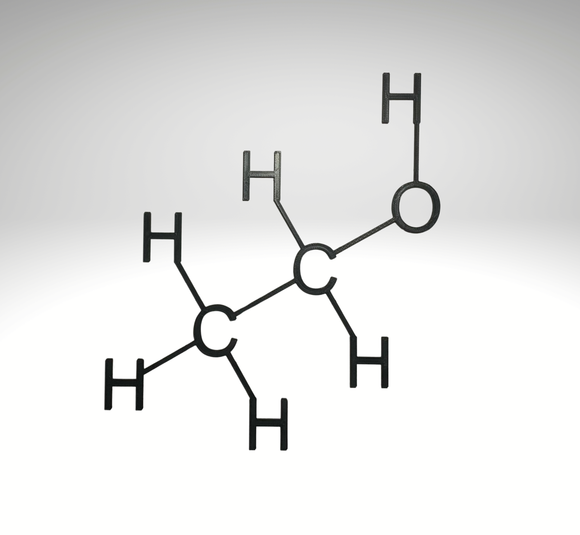 Alcohol Molecule Structure (Ethanol)