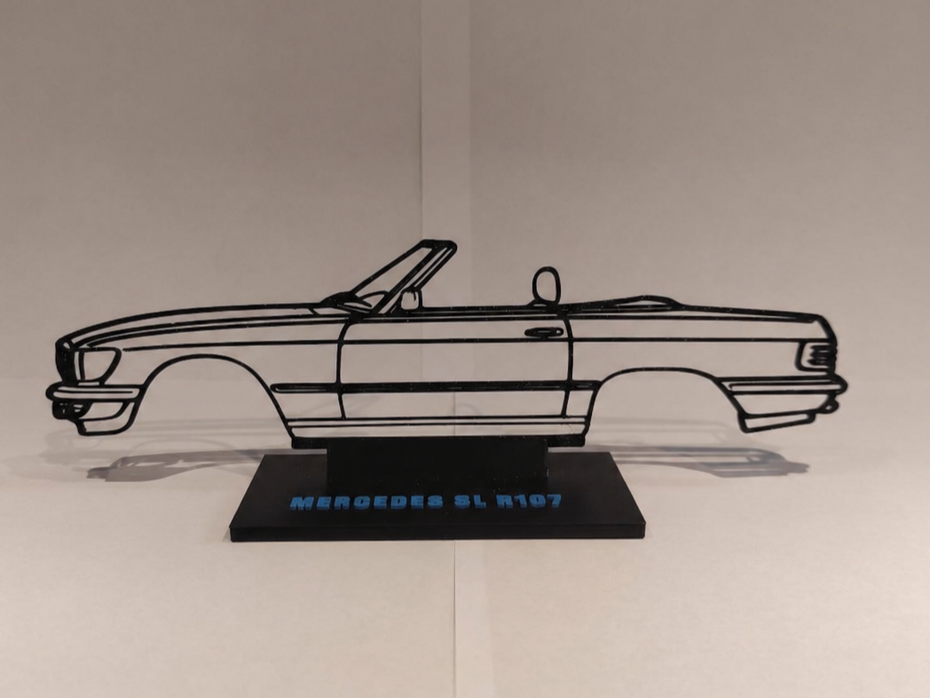 Silhouette Mercedes SL R107