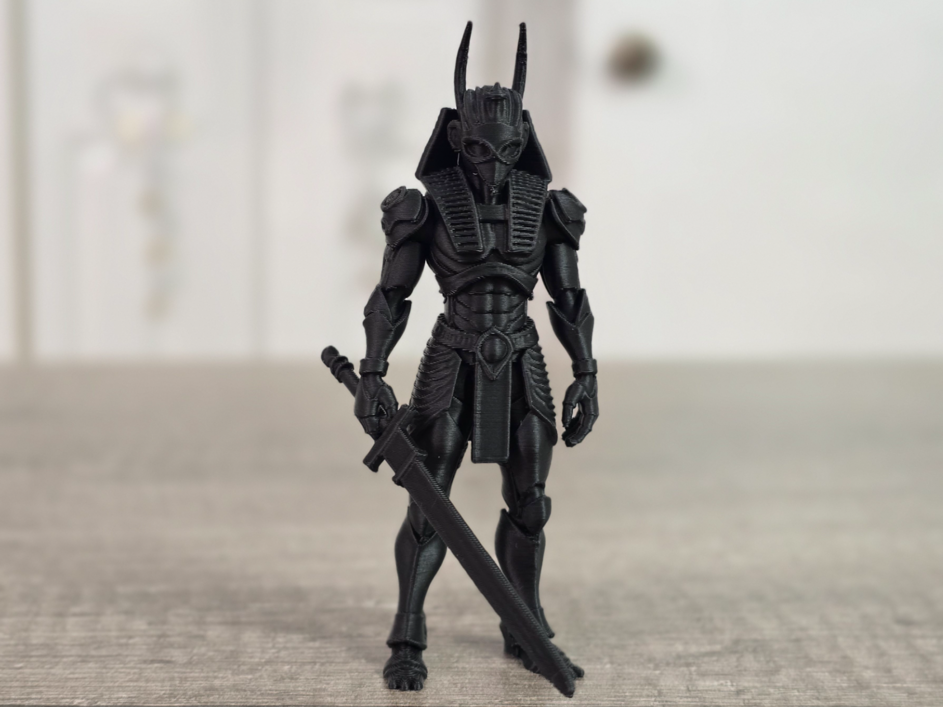 Anubis Blade Sentinel Figurine with Sword