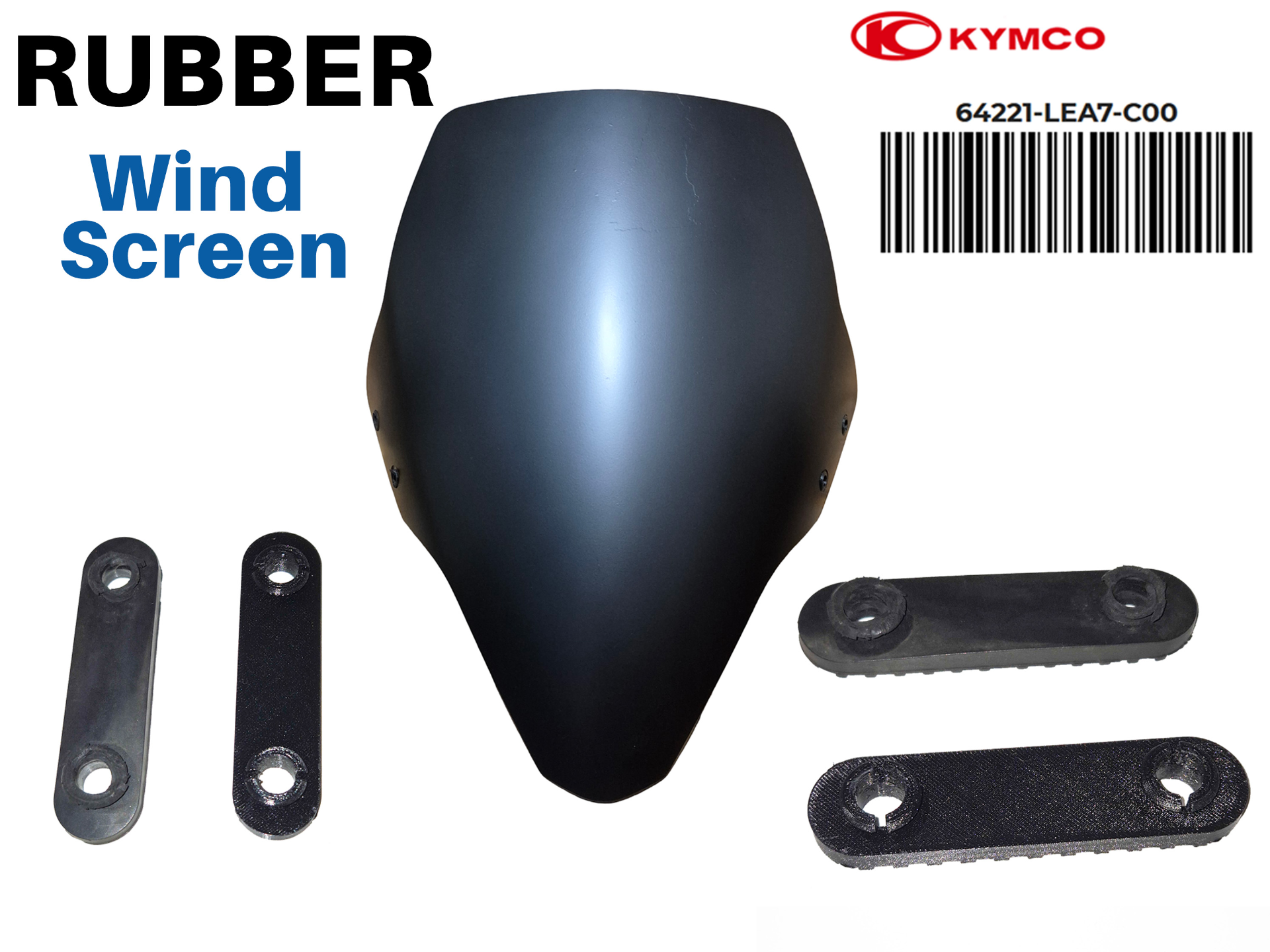 Kymco 64221-LEA7-C00 (Rubber Wind Screen)